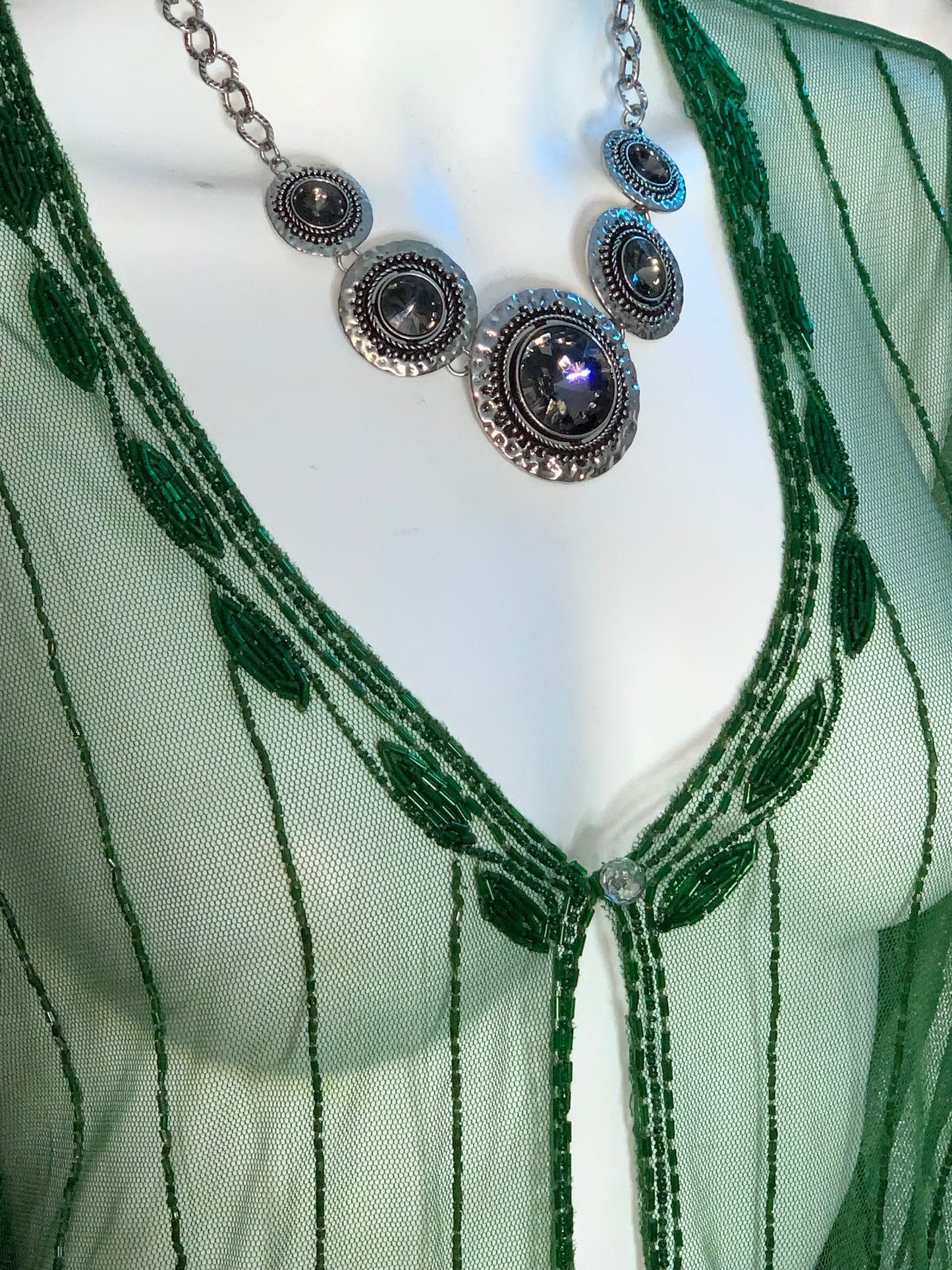 Beaded Sheer Cardigan