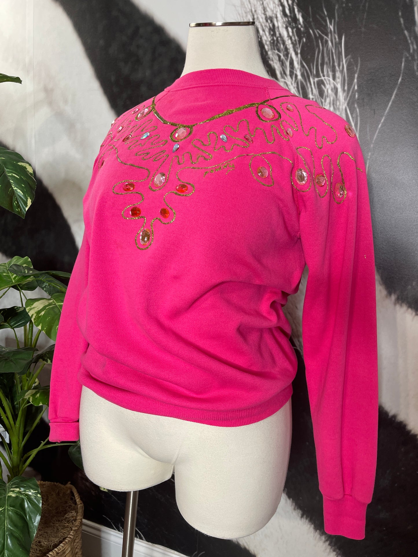 Upcycled Vntg. Gemstone Sweater