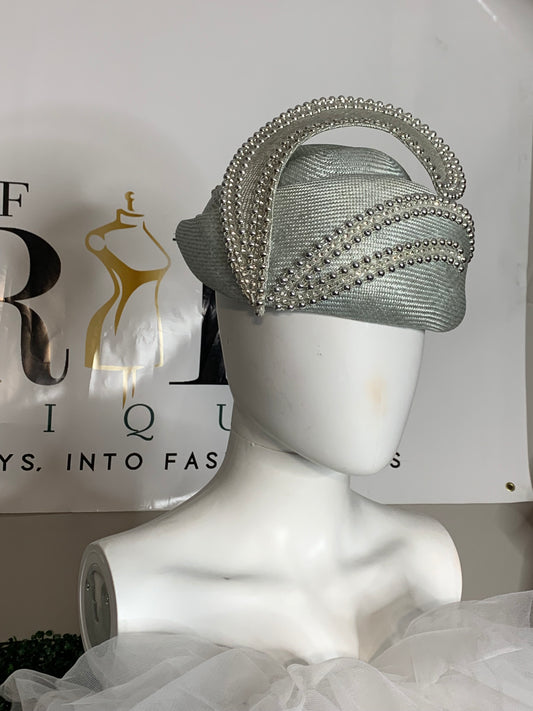 Studded Denim Me Evening Hat