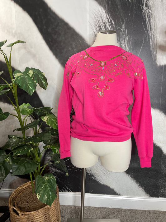 Upcycled Vntg. Gemstone Sweater