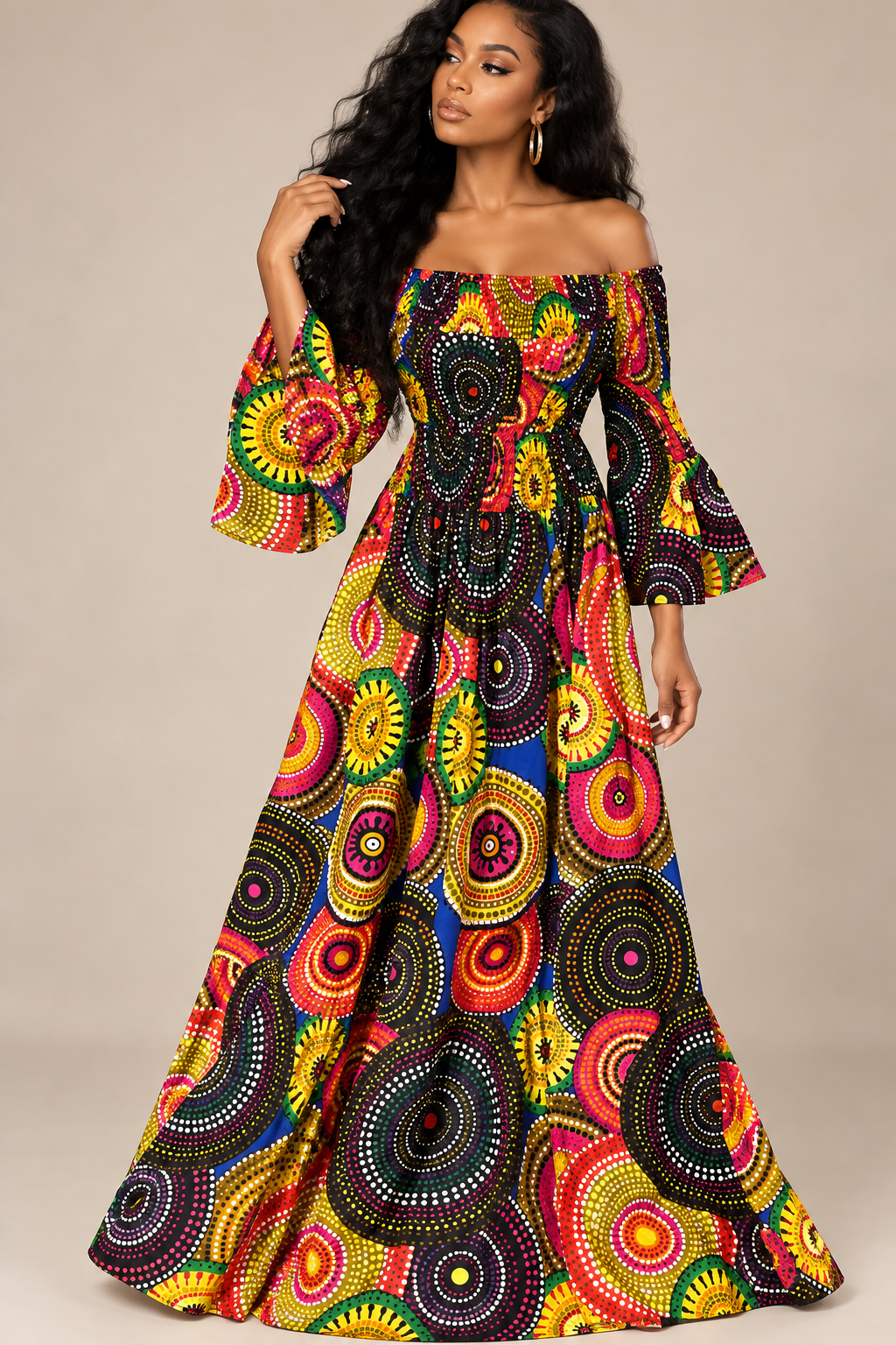 Ankara Bold Beauty Dress (Onesize)