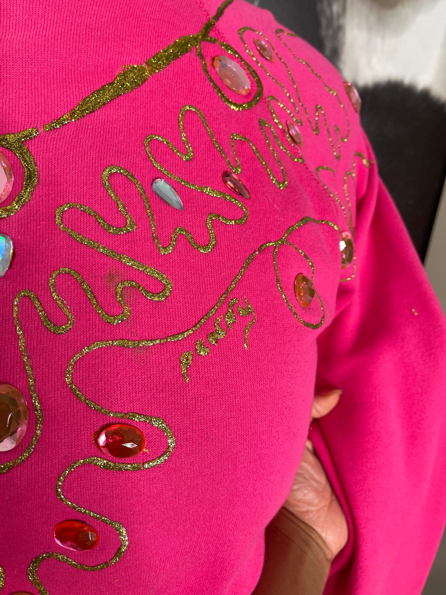 Upcycled Vntg. Gemstone Sweater