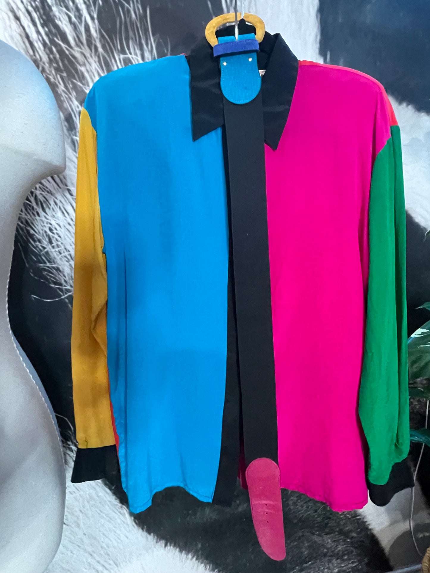 Vntg. Jordan Color Blouse Blouse