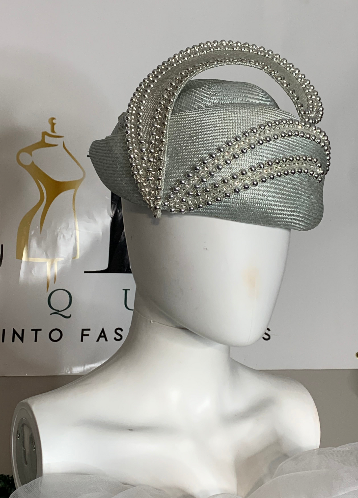 Studded Denim Me Evening Hat