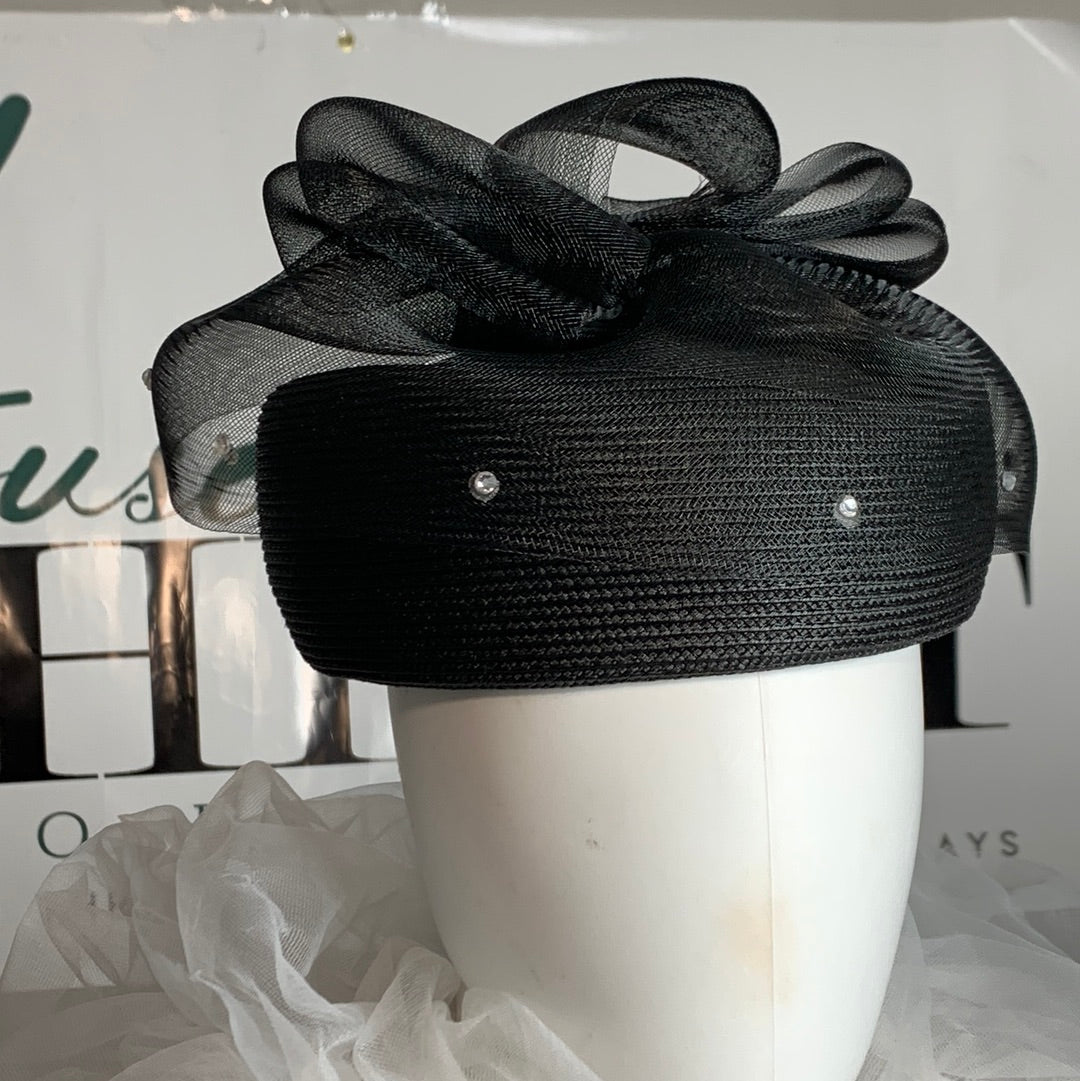 Bling Pillbox Evening Hat