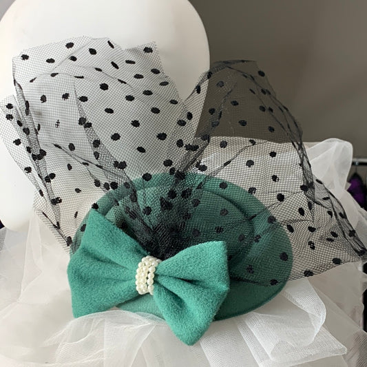 Vntg. Mint Grn. Fascinator