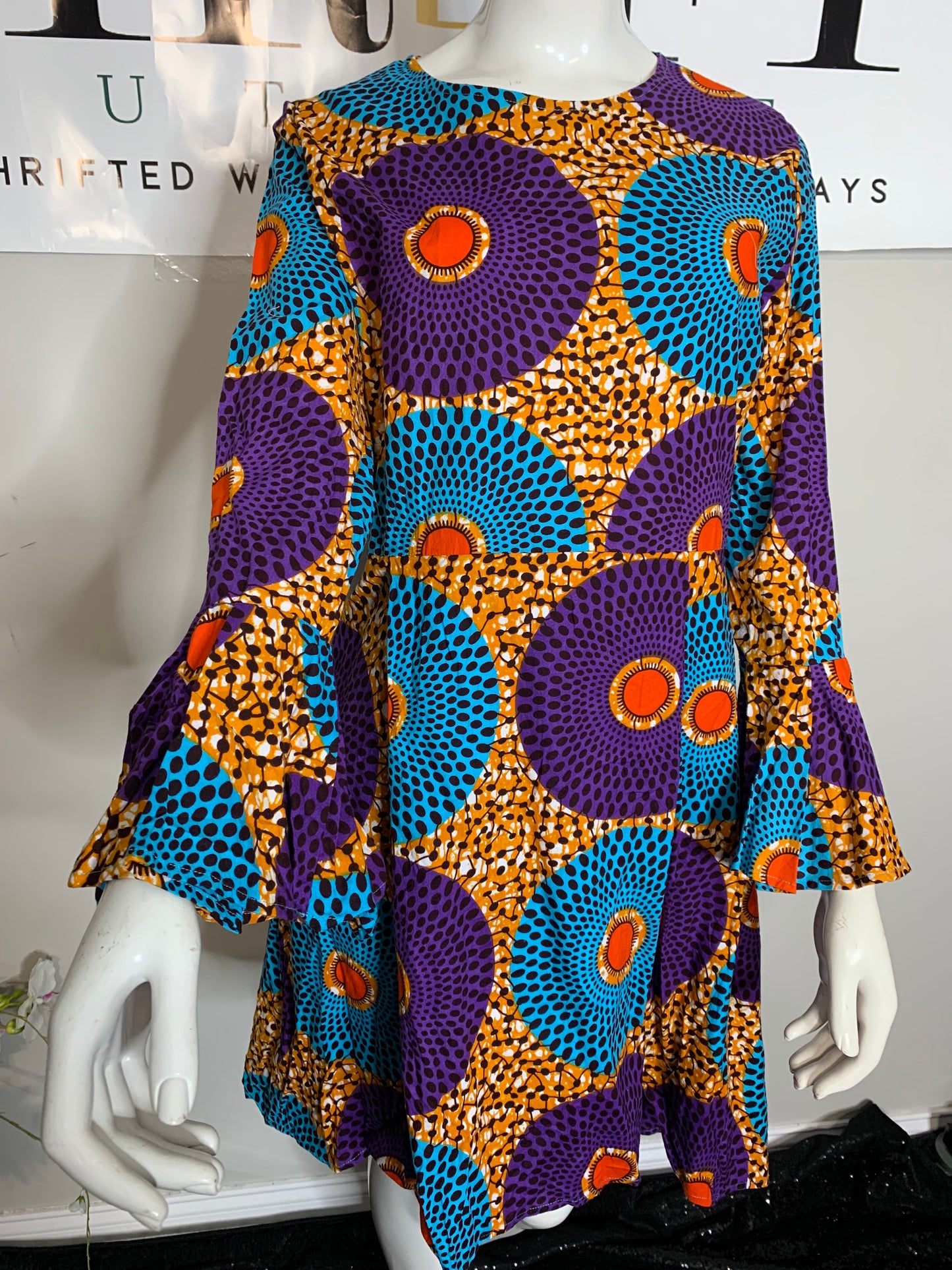 Ankara Flare Dress