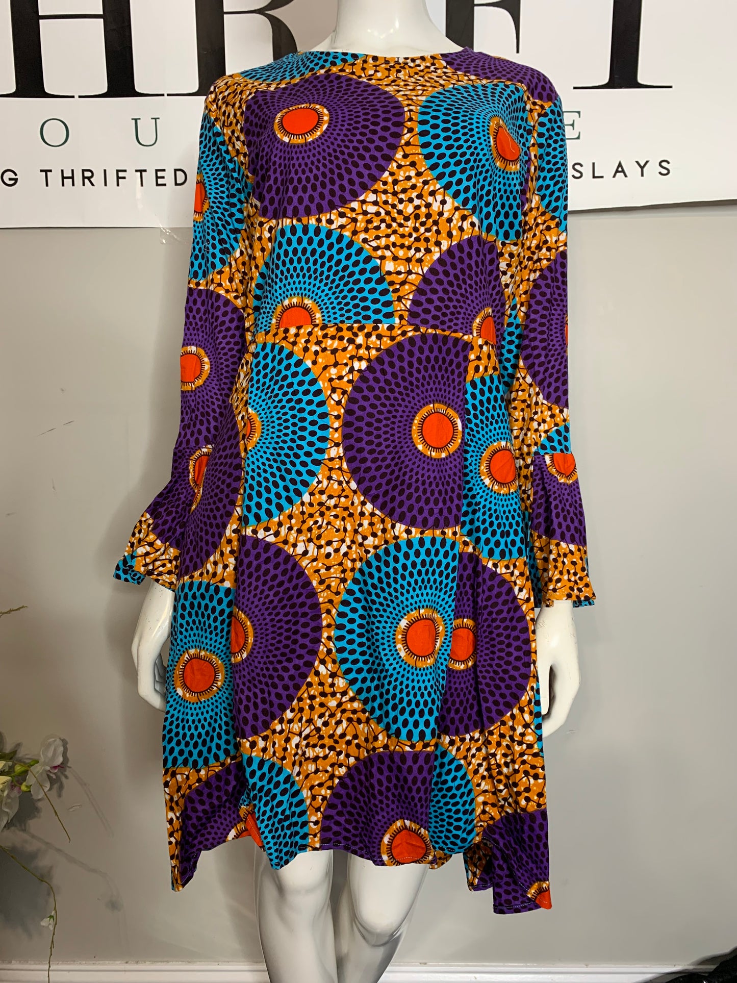 Ankara Flare Dress