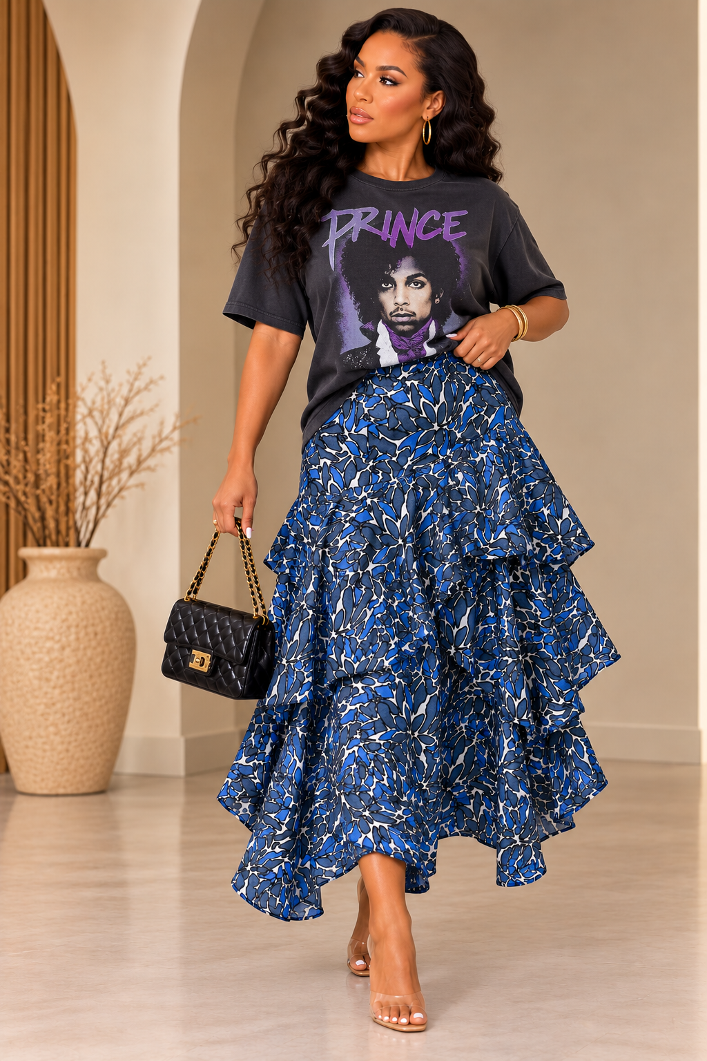 Ankara Layered Skirt