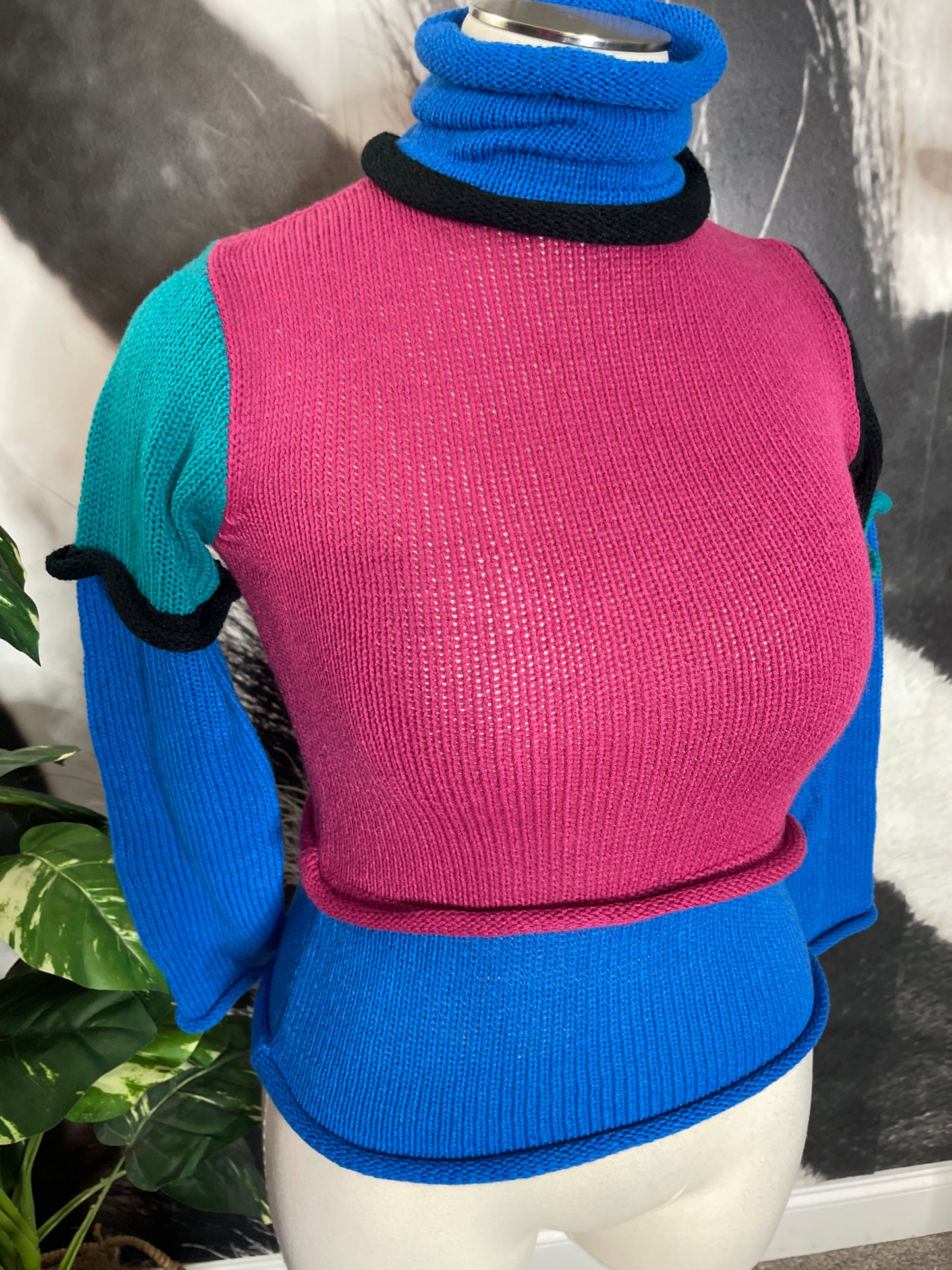 Vntg. Color Block Sweater