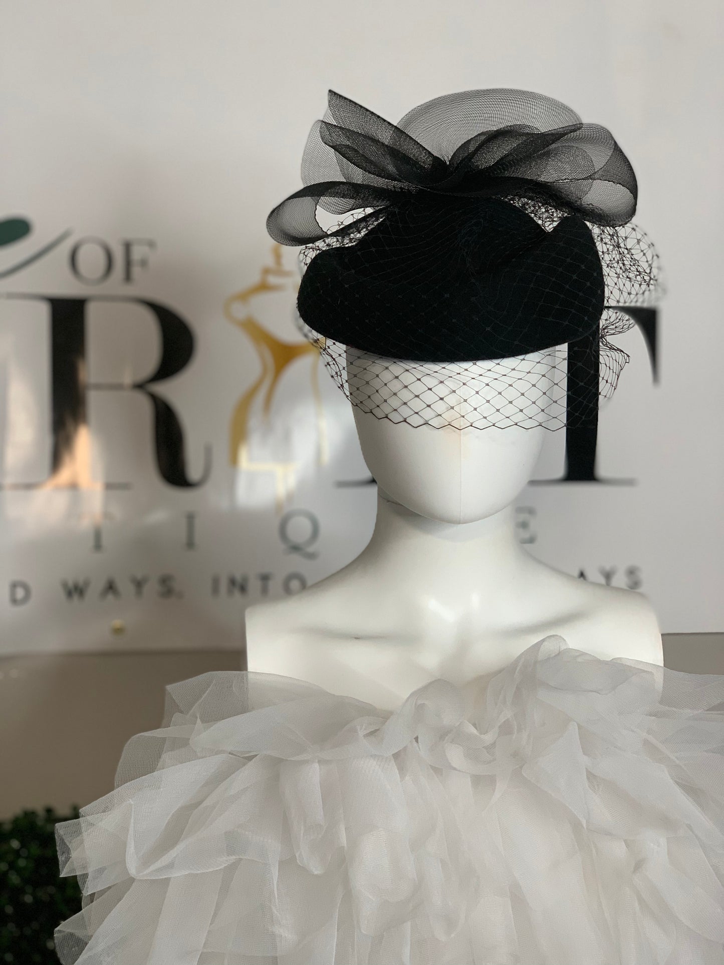 Black Swan Evening Hat
