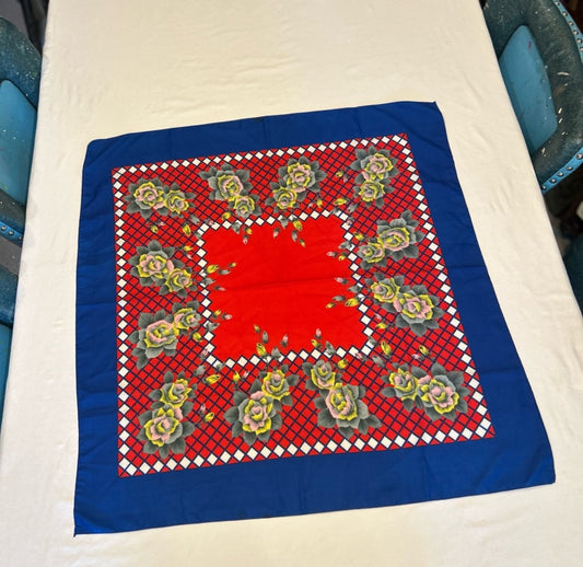 Vntg. Wild Rose Scarf