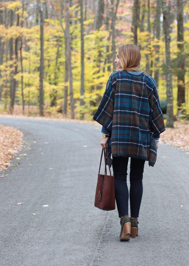 Old Navy Plaid Poncho