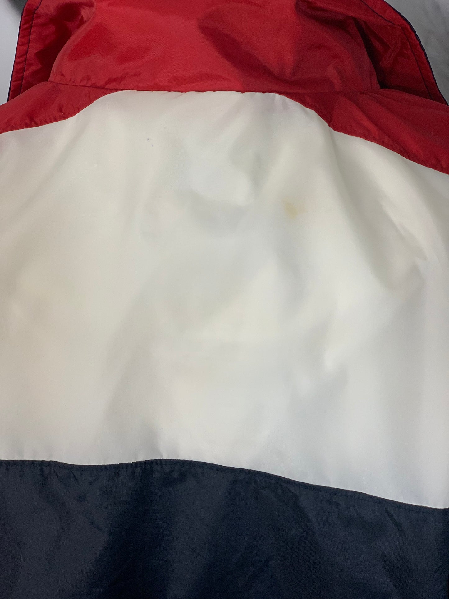 90’s Vntg. Red, Blue, White Wind Breaker Jacket