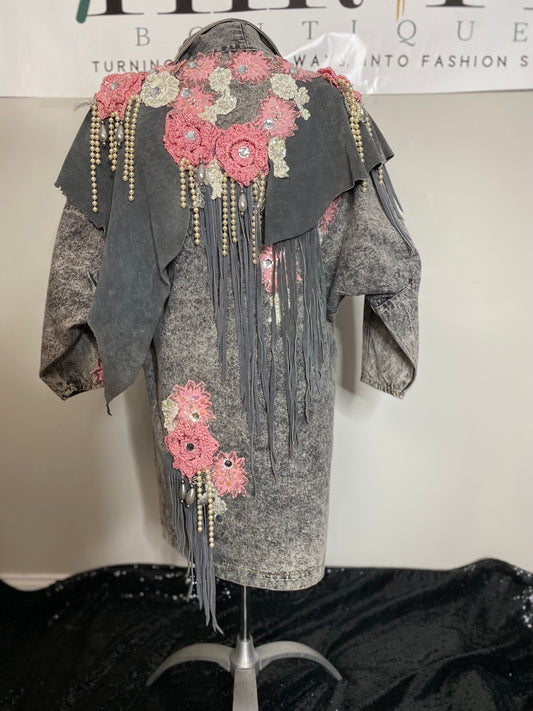 Custom Denim Street Wear Jacket