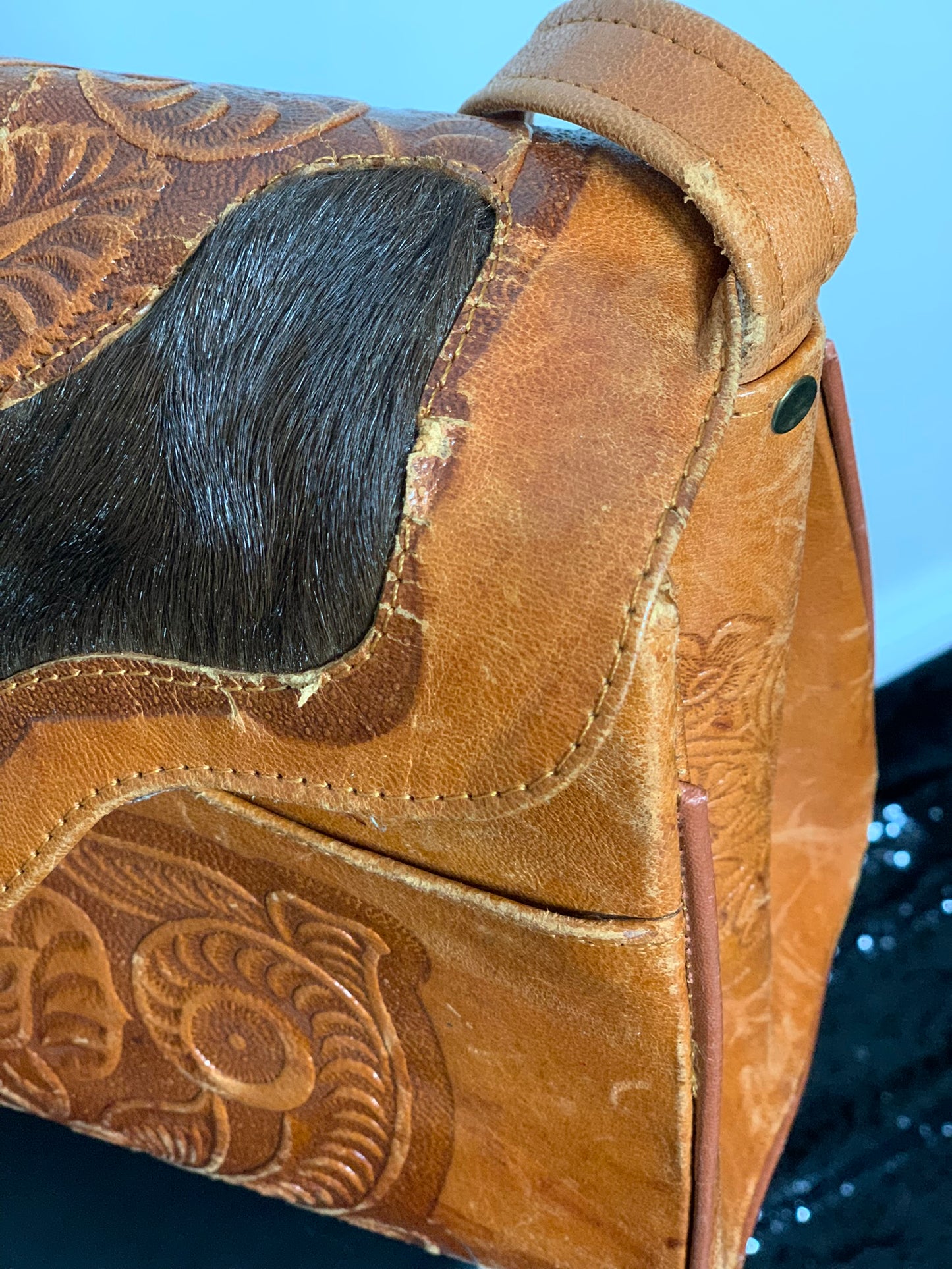 Authentic Stallion Western Leather Purse