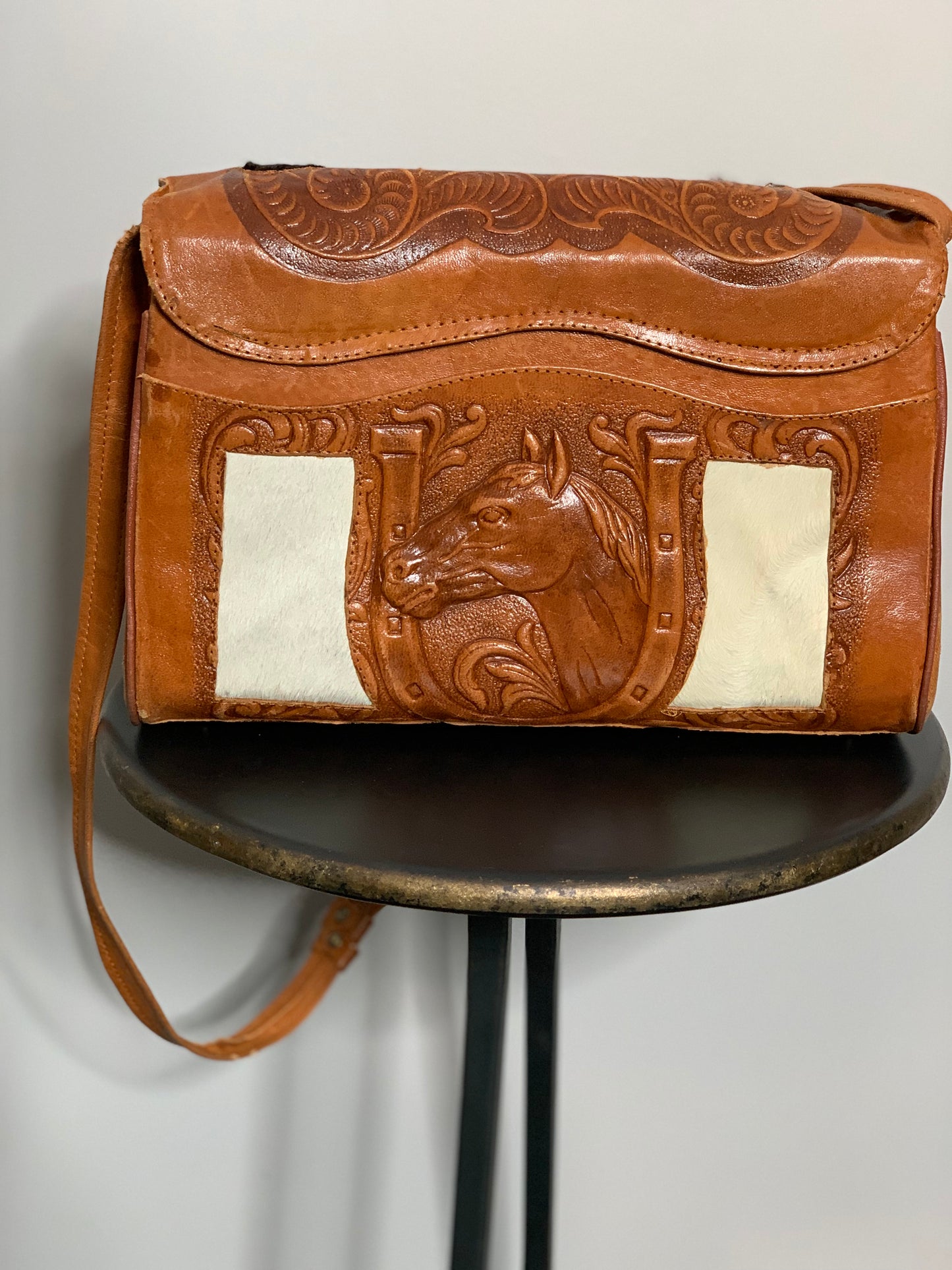 Authentic Stallion Western Leather Purse