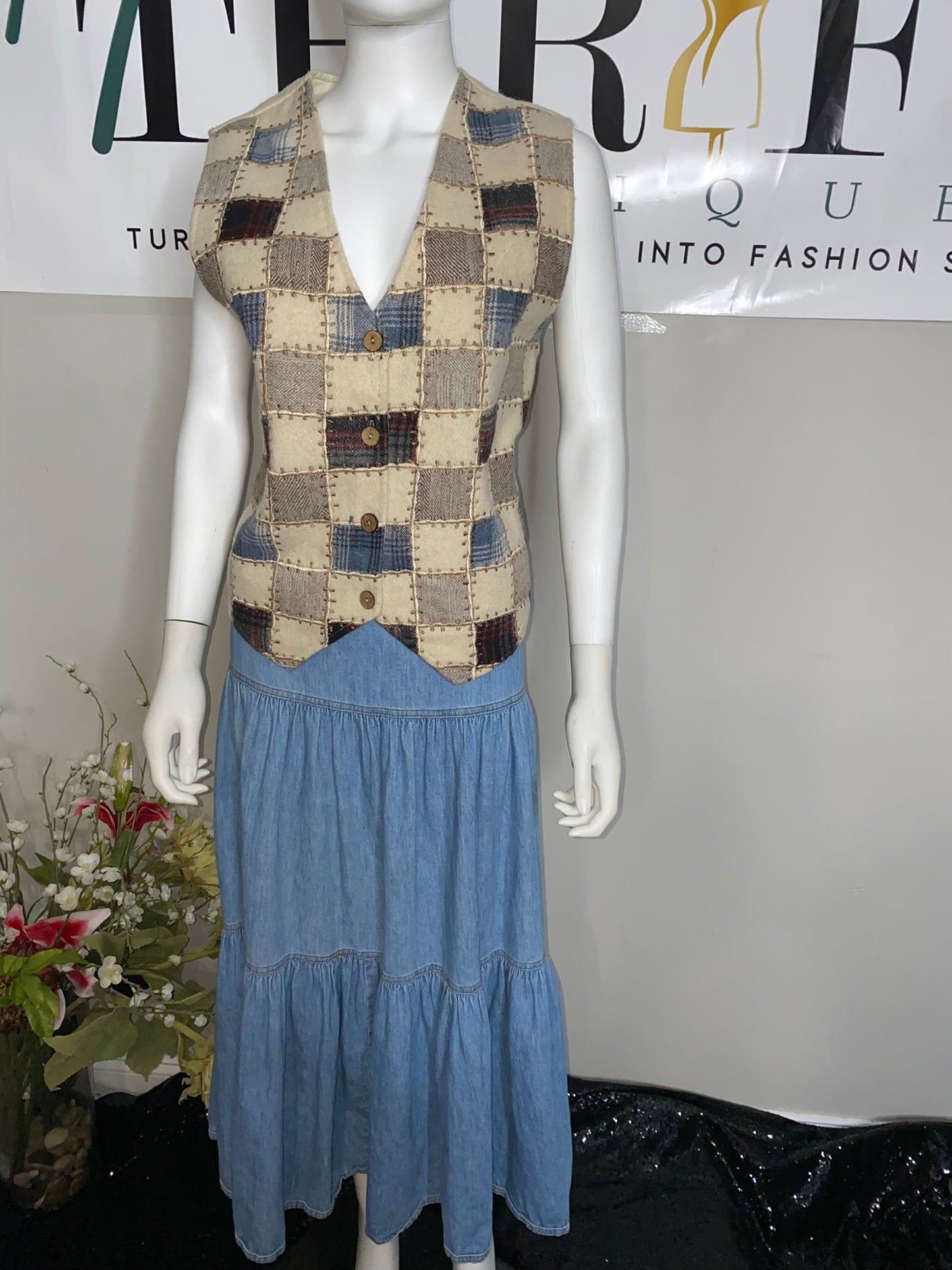 Vntg. P. Design Wool Blend Vest