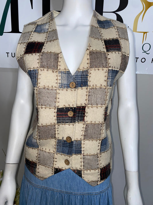Vntg. P. Design Wool Blend Vest