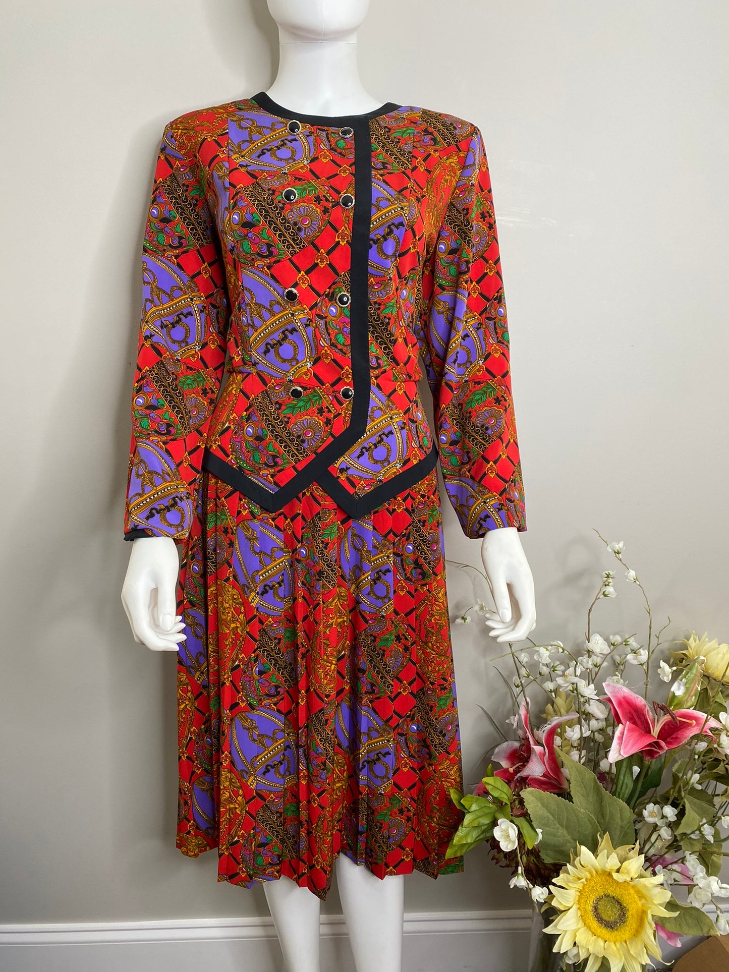 Vntg. A. Gayle 2pc Skirt Set