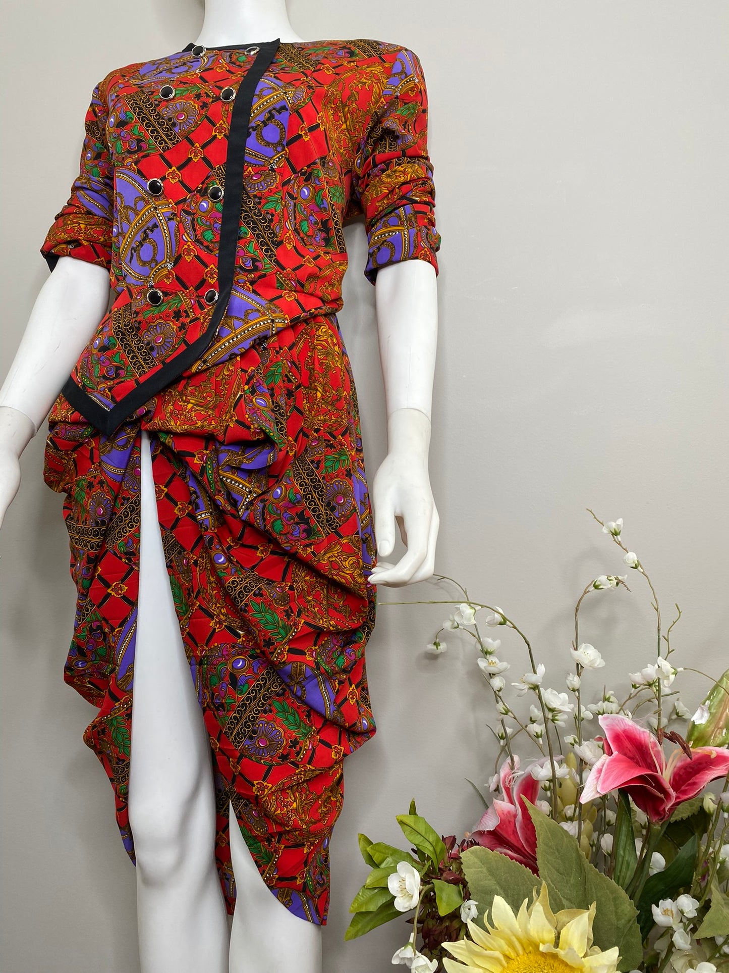 Vntg. A. Gayle 2pc Skirt Set