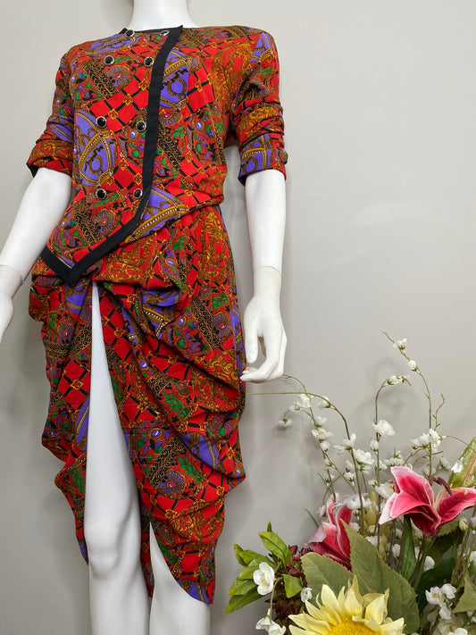 Vntg. A. Gayle 2pc Skirt Set