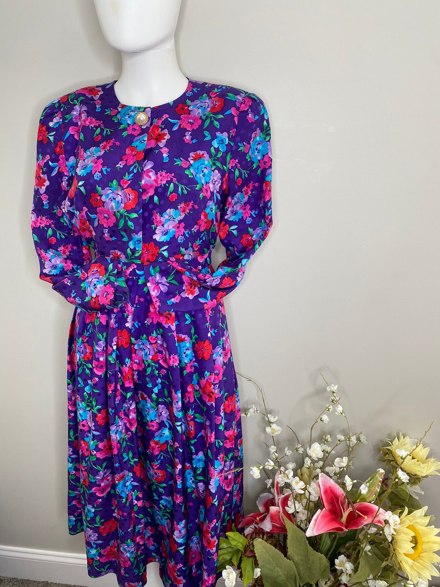 M. London Purple Lady 2pc Skirt Set