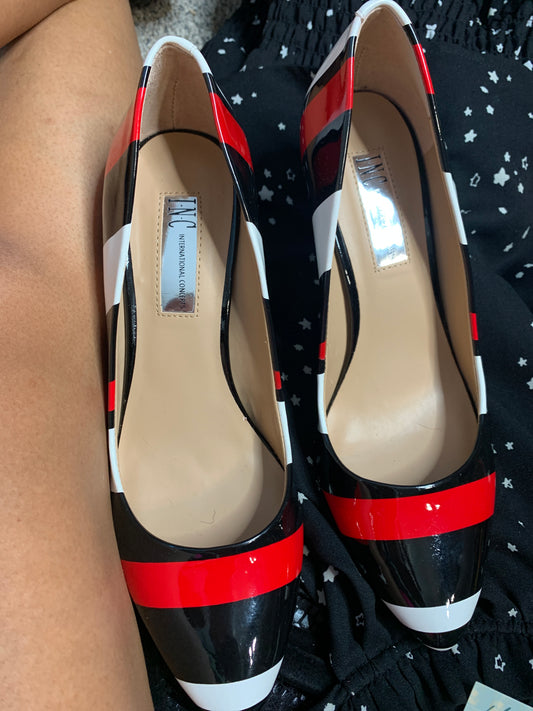 I.N.C International Concepts Pumps Heels Black , Red White