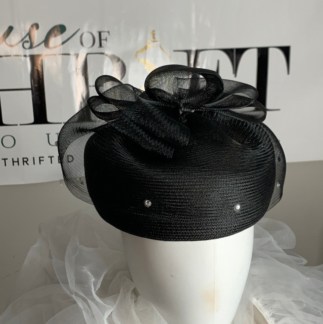 Bling Pillbox Evening Hat