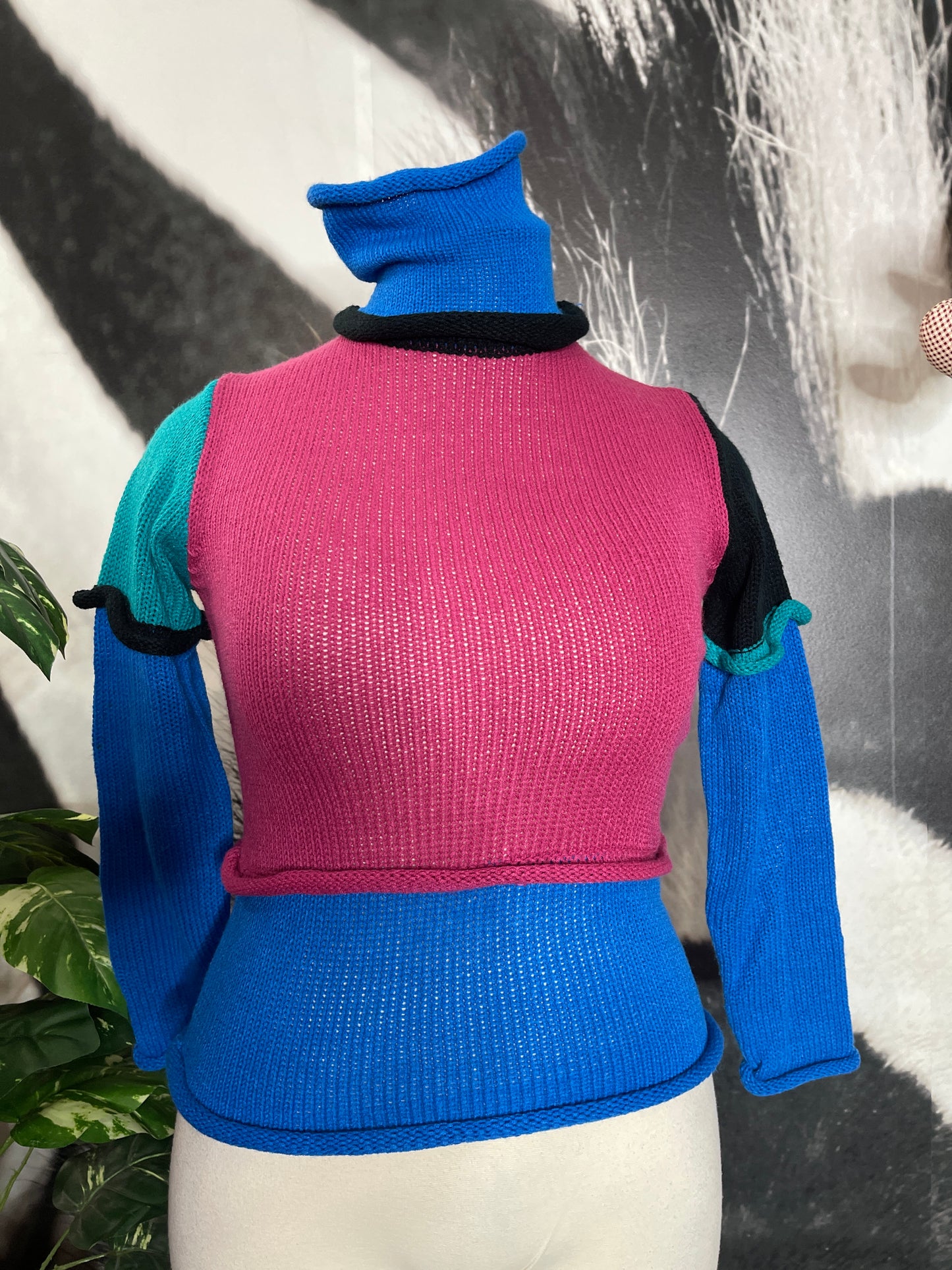 Vntg. Color Block Sweater