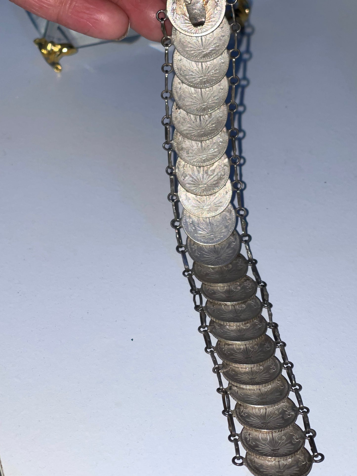 Vntg. Coin Bracelet (silver)