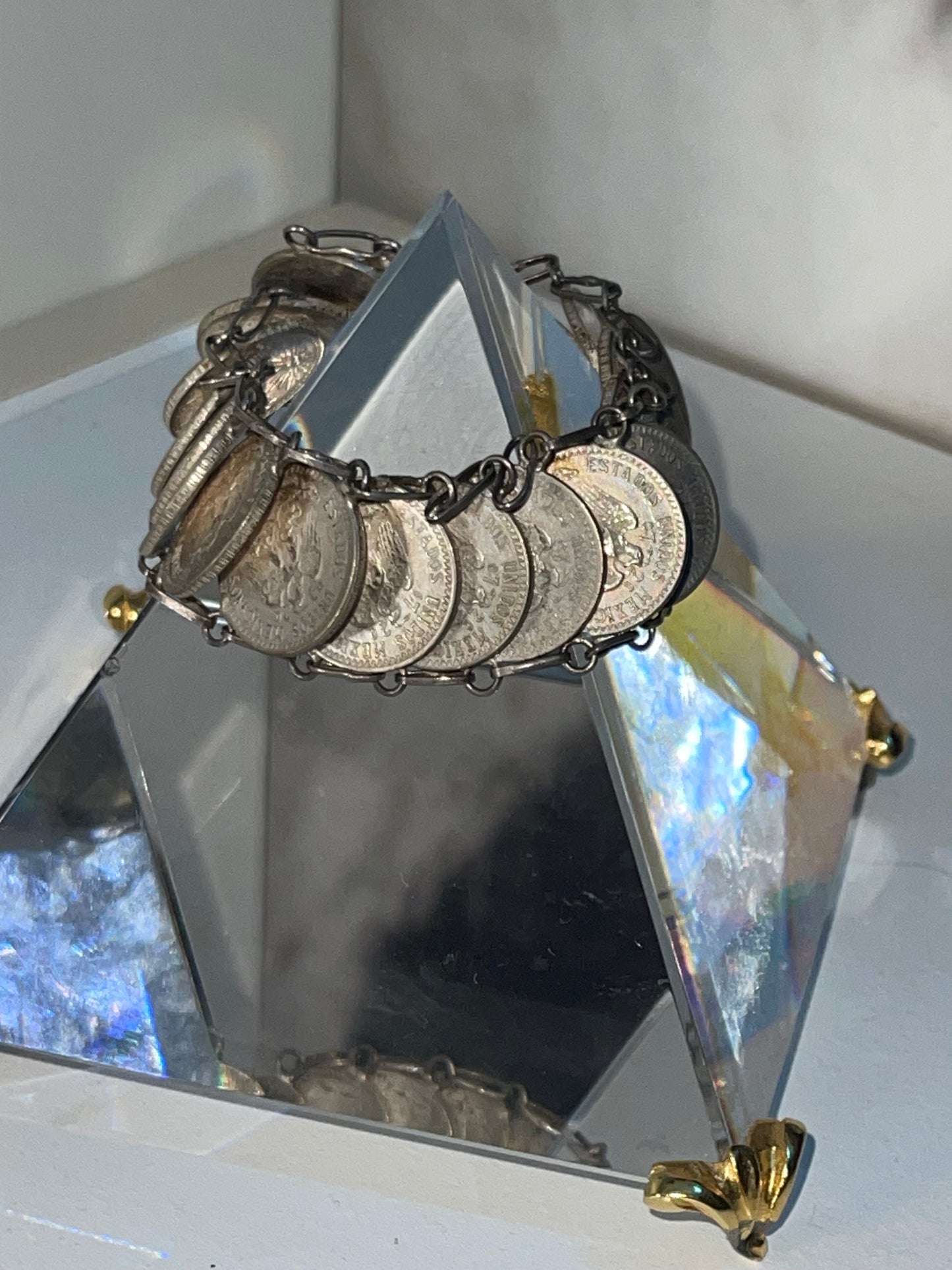 Vntg. Coin Bracelet (silver)