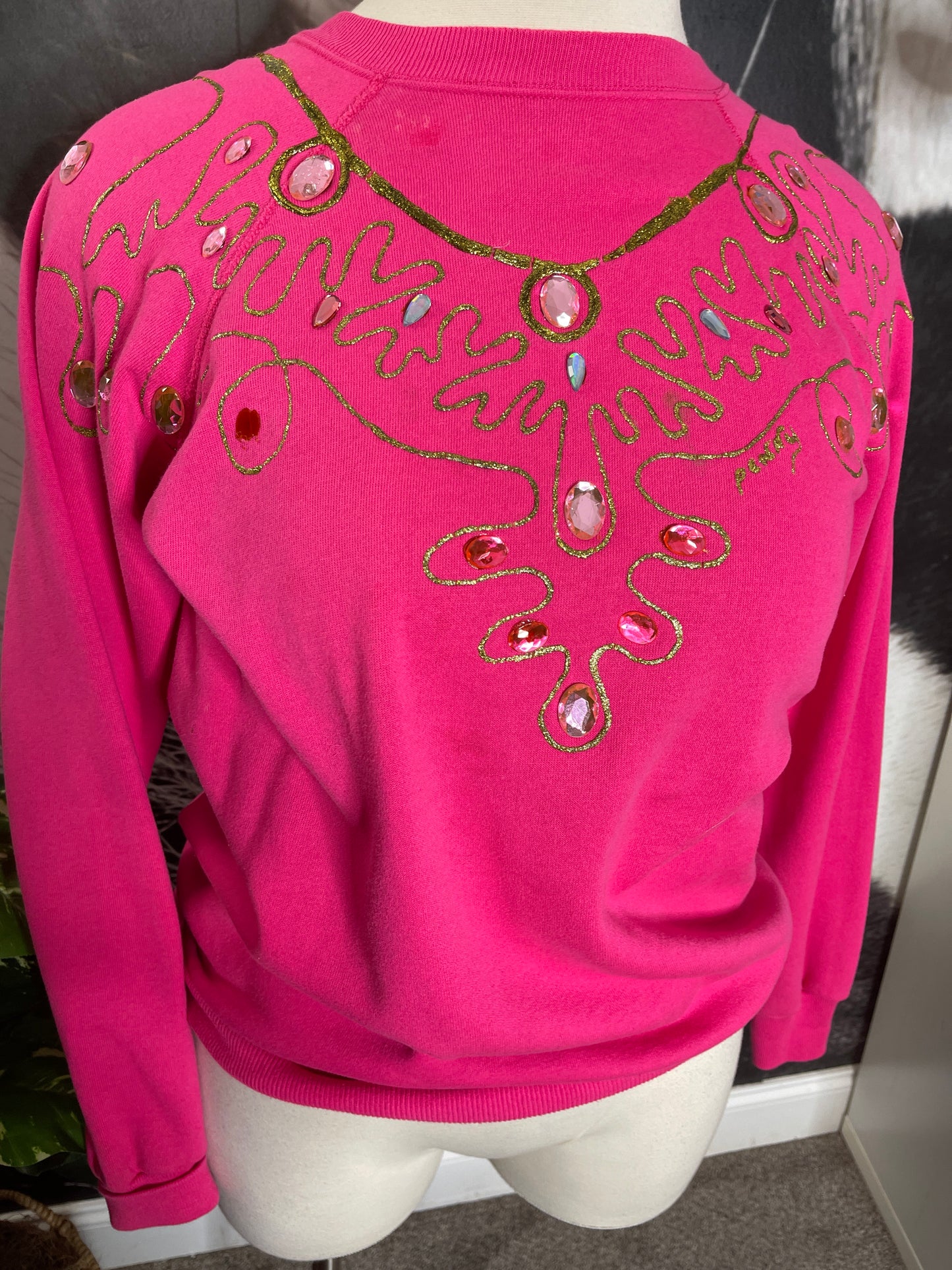 Upcycled Vntg. Gemstone Sweater