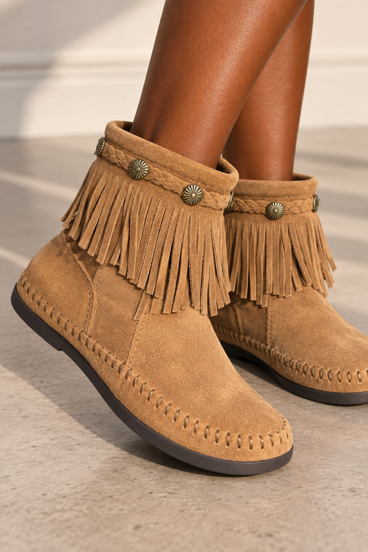 Fringe Pocahontis Moccasins
