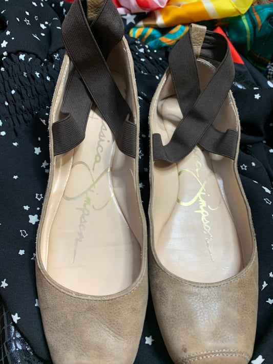 Jessica Simpson Leather Ballerina Flats
