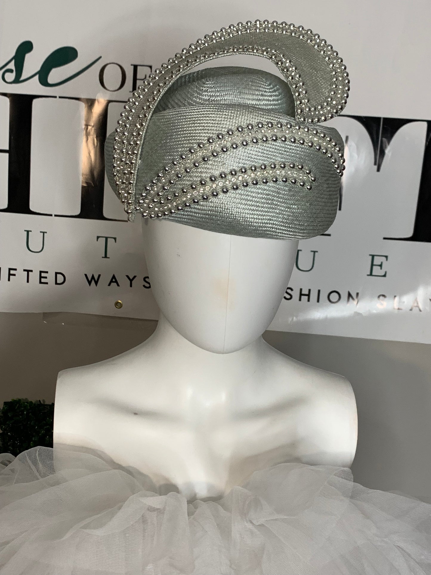 Studded Denim Me Evening Hat