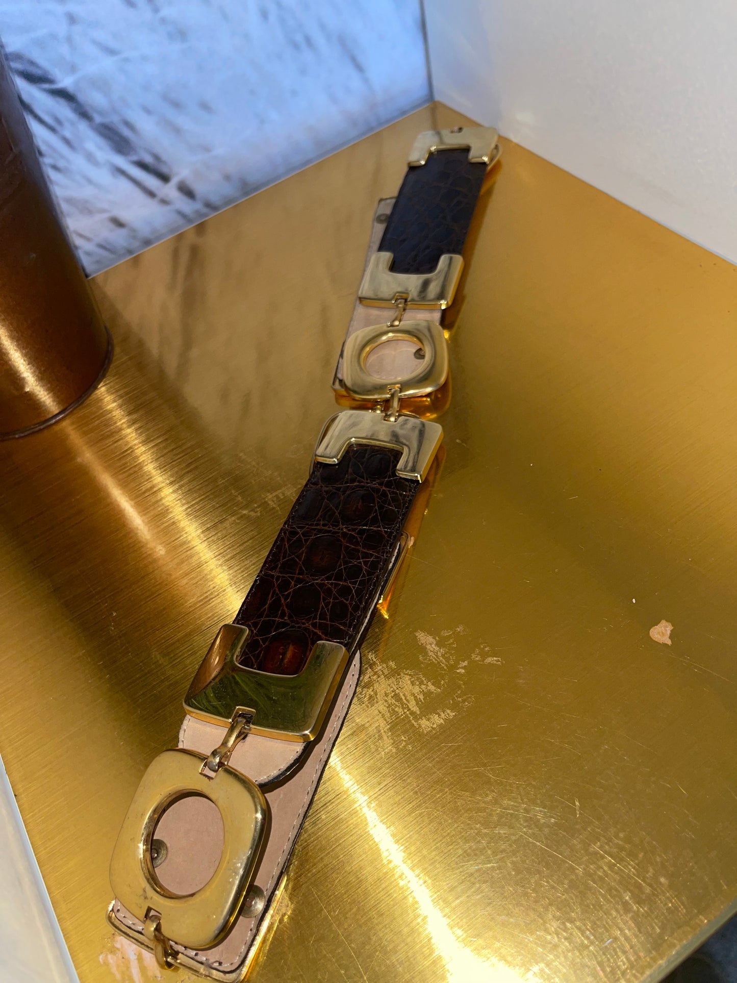 Vntg. Crocodile Belt