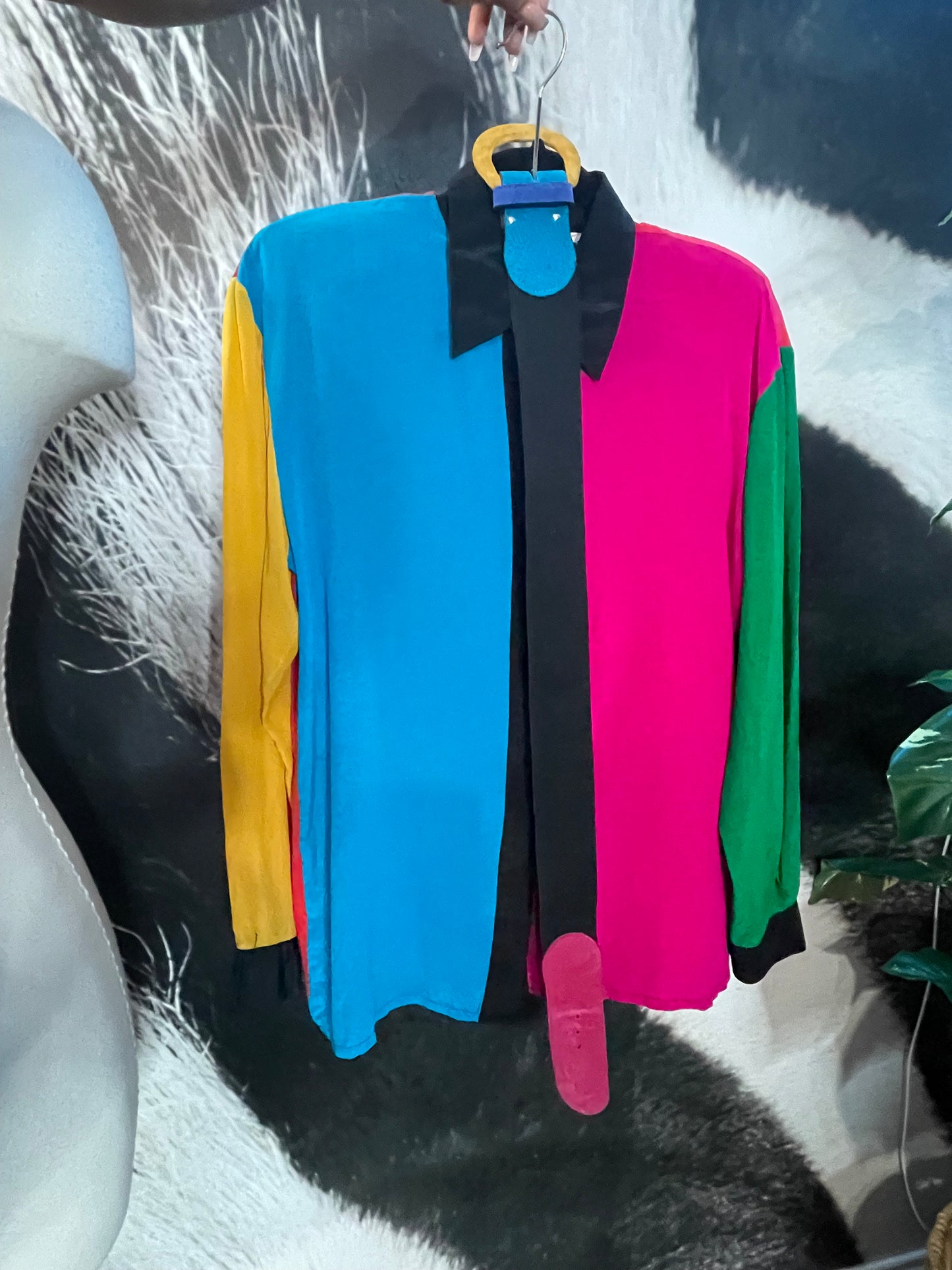 Vntg. Jordan Color Blouse Blouse