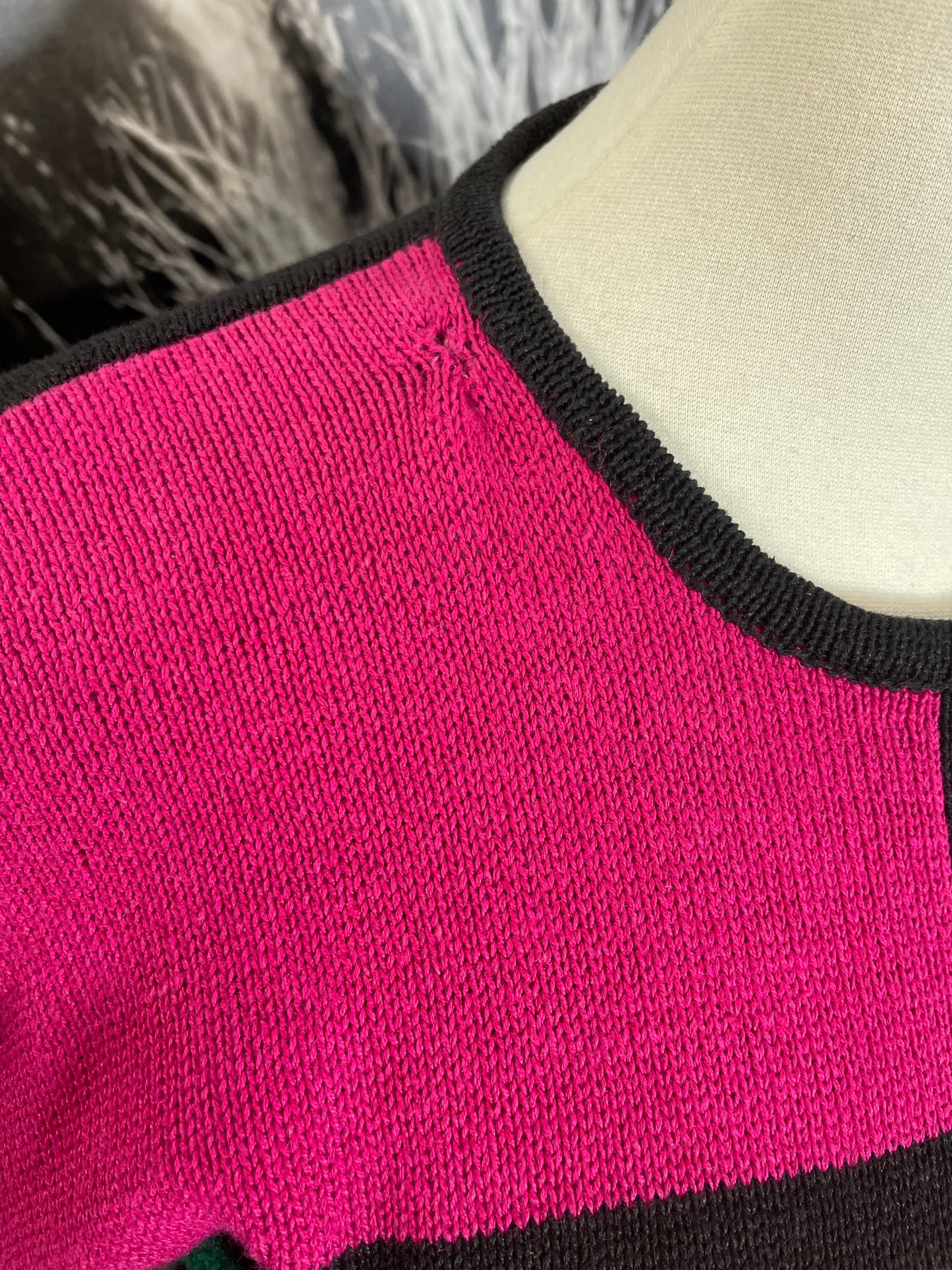 Vntg. Marnie West Color block Sweater