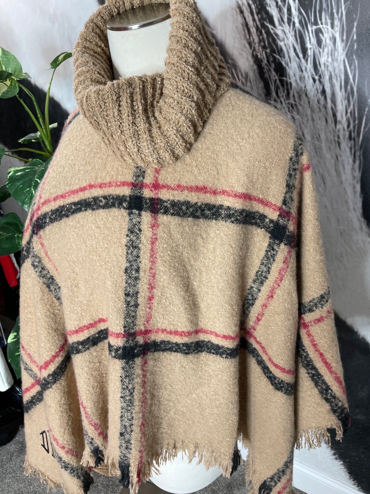 Marley Lilly Plaid Poncho