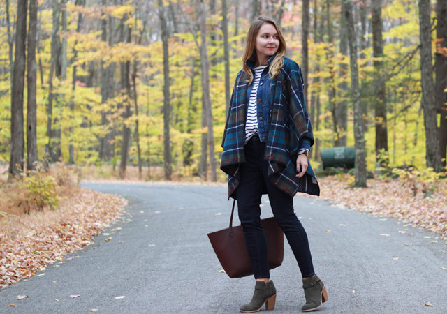 Old Navy Plaid Poncho