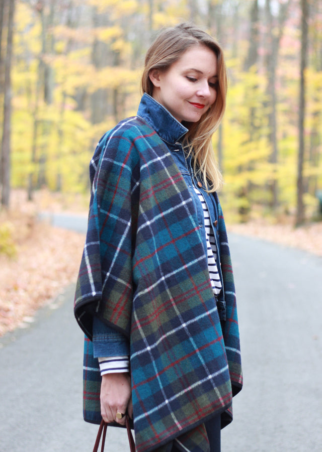 Old Navy Plaid Poncho
