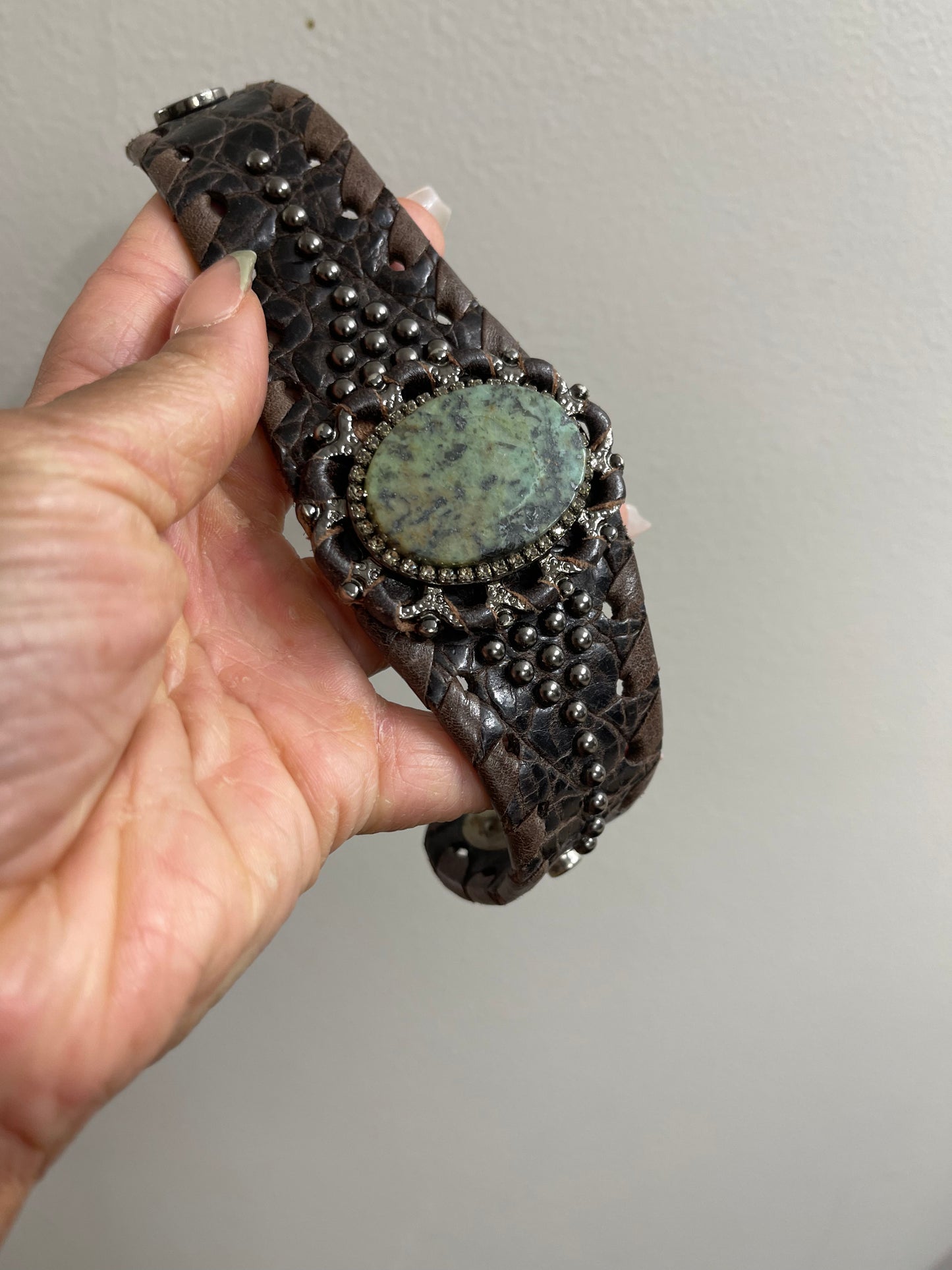 Leather bracelet band