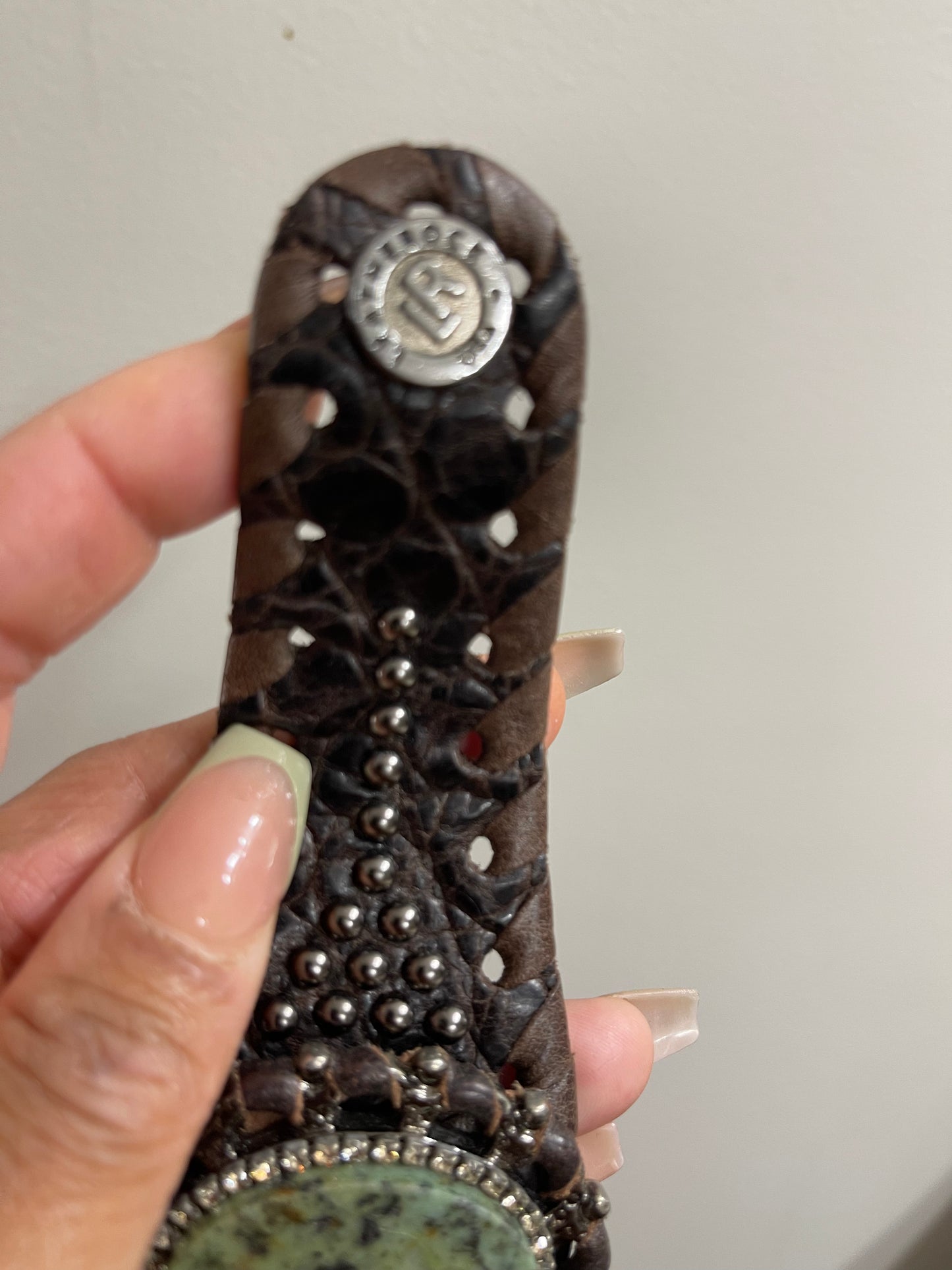 Leather bracelet band
