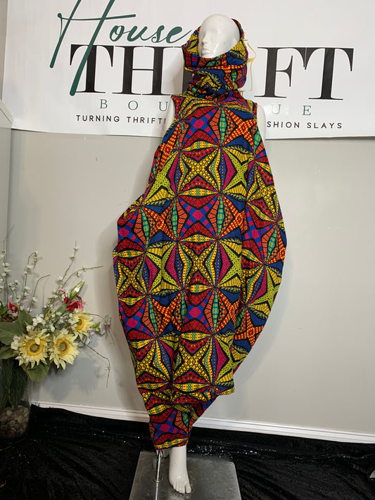Ankara Harem Jumpsuit Dress