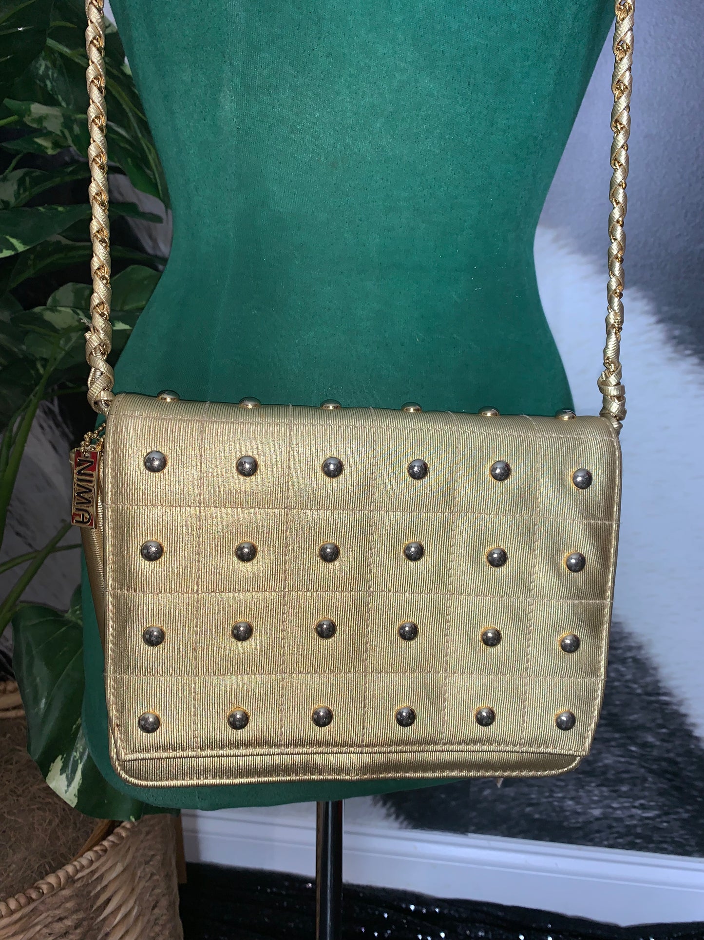 Vntg. Nima Golden Purse