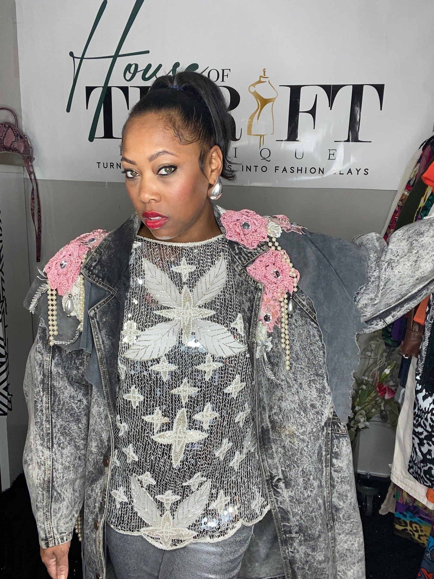 Custom Denim Street Wear Jacket